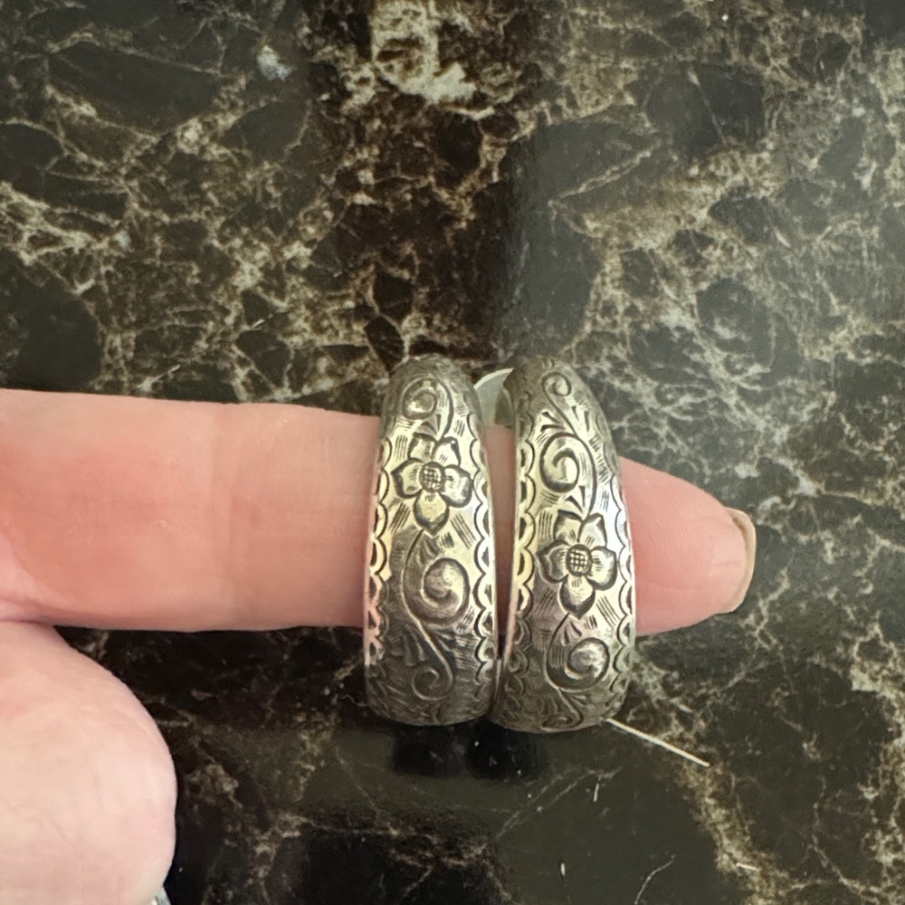 Brighton Floral Hoop Earrings